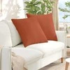 Sofa Pagalvės 2 pcs Raudona oranžinė 60 x 60 cm
