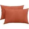 Sofa Pagalvės 2 pcs Raudona oranžinė 60 x 40 cm