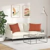 Sofa Pagalvės 2 pcs Raudona oranžinė 70 x 50 cm