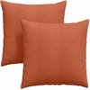 Sofa Pagalvės 2 pcs Raudona oranžinė 80 x 80 cm