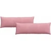 Sofa Pagalvės 2 pcs Rožinė 120 x 40 cm Kordūrinis audinys