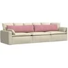 Sofa Pagalvės 2 pcs Rožinė 145 x 40 cm Kordūrinis audinys