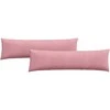 Sofa Pagalvės 2 pcs Rožinė 145 x 40 cm Kordūrinis audinys