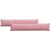 Sofa Pagalvės 2 pcs Rožinė 200 x 40 cm Kordūrinis audinys