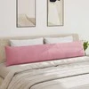Sofa Pagalvės 2 pcs Rožinė 200 x 40 cm Kordūrinis audinys