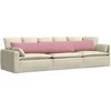 Sofa Pagalvės 2 pcs Rožinė 200 x 40 cm Kordūrinis audinys