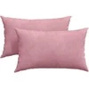 Sofa Pagalvės 2 pcs Rožinė 50 x 30 cm Kordūrinis audinys