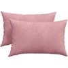 Sofa Pagalvės 2 pcs Rožinė 60 x 40 cm Kordūrinis audinys