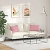 Sofa Pagalvės 2 pcs Rožinė 60 x 40 cm Kordūrinis audinys