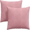 Sofa Pagalvės 2 pcs Rožinė 60 x 60 cm Kordūrinis audinys