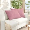 Sofa Pagalvės 2 pcs Rožinė 70 x 50 cm Kordūrinis audinys