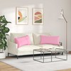 Sofa Pagalvės 2 pcs Rožinė 80 x 40 cm audinys