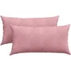 Sofa Pagalvės 2 pcs Rožinė 80 x 40 cm Kordūrinis audinys