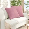 Sofa Pagalvės 2 pcs Rožinė 80 x 80 cm Kordūrinis audinys