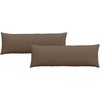 Sofa Pagalvės 2 pcs Ruda 120 x 40 cm audinys