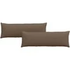 Sofa Pagalvės 2 pcs Ruda 120 x 40 cm audinys