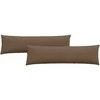 Sofa Pagalvės 2 pcs Ruda 145 x 40 cm audinys