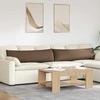 Sofa Pagalvės 2 pcs Ruda 145 x 40 cm audinys
