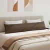 Sofa Pagalvės 2 pcs Ruda 200 x 40 cm audinys