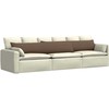 Sofa Pagalvės 2 pcs Ruda 200 x 40 cm audinys