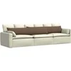 Sofa Pagalvės 2 pcs Ruda 200 x 40 cm audinys