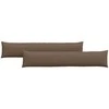 Sofa Pagalvės 2 pcs Ruda 200 x 40 cm audinys