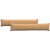 Sofa Pagalvės 2 pcs Ruda 200 x 40 cm Kordūrinis audinys