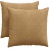 Sofa Pagalvės 2 pcs Ruda 45 x 45 cm Kordūrinis audinys
