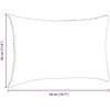 Sofa Pagalvės 2 vnt. audinys Ruda 50 x 30 cm