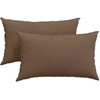 Sofa Pagalvės 2 pcs Ruda 50 x 30 cm audinys