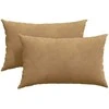 Sofa Pagalvės 2 pcs Ruda 50 x 30 cm Kordūrinis audinys