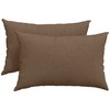 Sofa Pagalvės 2 pcs Ruda 60 x 40 cm audinys