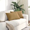 Sofa Pagalvės 2 pcs Ruda 60 x 40 cm Kordūrinis audinys
