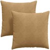 Sofa Pagalvės 2 pcs Ruda 60 x 60 cm Kordūrinis audinys