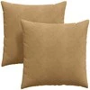 Sofa Pagalvės 2 pcs Ruda 60 x 60 cm Kordūrinis audinys