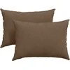 Sofa Pagalvės 2 pcs Ruda 70 x 50 cm audinys