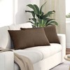 Sofa Pagalvės 2 pcs Ruda 80 x 40 cm audinys