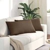 Sofa Pagalvės 2 pcs Ruda 80 x 40 cm audinys