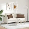Sofa Pagalvės 2 pcs Ruda 80 x 40 cm audinys