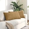 Sofa Pagalvės 2 pcs Ruda 80 x 40 cm Kordūrinis audinys