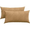 Sofa Pagalvės 2 pcs Ruda 80 x 40 cm Kordūrinis audinys