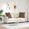 Sofa Pagalvės 2 pcs Ruda 80 x 80 cm audinys
