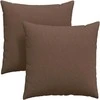 Sofa Pagalvės 2 pcs Ruda 80 x 80 cm audinys