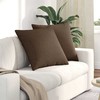 Sofa Pagalvės 2 pcs Ruda 80 x 80 cm audinys