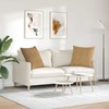 Sofa Pagalvės 2 pcs Ruda 80 x 80 cm Kordūrinis audinys