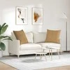 Sofa Pagalvės 2 pcs Ruda 80 x 80 cm Kordūrinis audinys