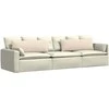 Sofa Pagalvės 2 pcs Smėlio 120 x 40 cm audinys