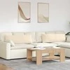 Sofa Pagalvės 2 pcs Smėlio 120 x 40 cm audinys