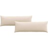 Sofa Pagalvės 2 pcs Smėlio 120 x 40 cm audinys