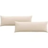 Sofa Pagalvės 2 pcs Smėlio 120 x 40 cm audinys